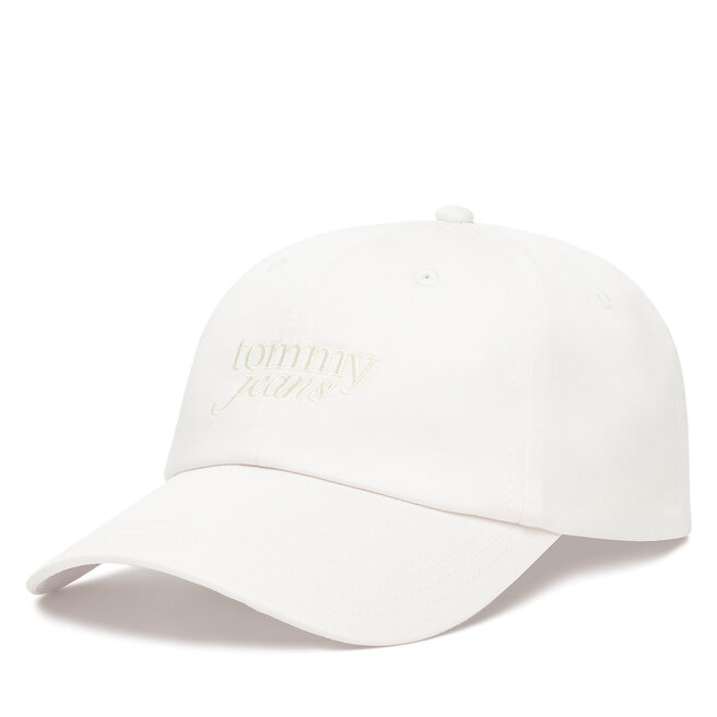 Czapka z daszkiem Tommy Hilfiger Script AW0AW17815 Biały