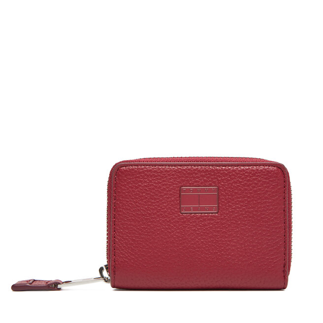 Mały Portfel Damski Tommy Jeans Tjw Must Small Za AW0AW17642 Czerwony