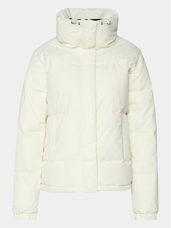 Roxy Kurtka puchowa Winter Rebel Jk Otlr ERJJK03556 Écru Regular Fit