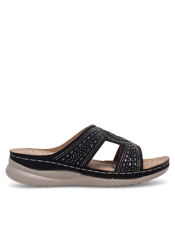 Clara Barson Klapki WYL05010-30 Czarny