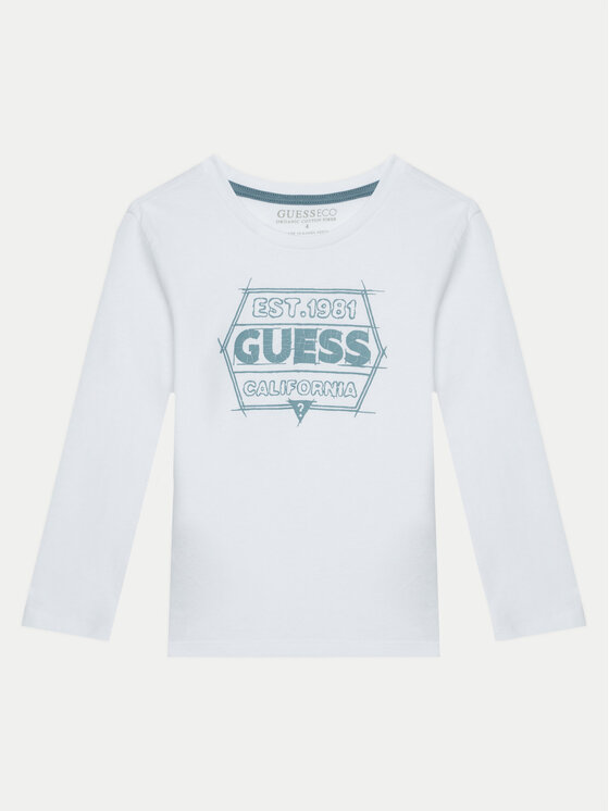 Guess Bluzka N5RI26 K8HM4 Biały Regular Fit