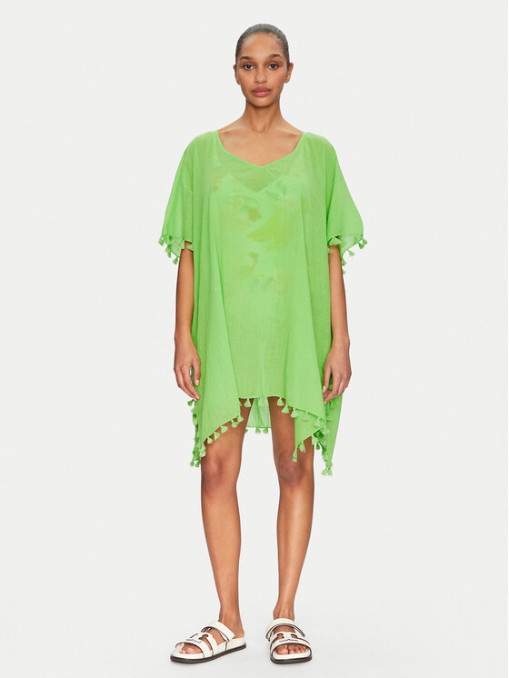 Seafolly Sukienka plażowa Amnesia 52162 Zielony Regular Fit