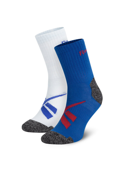Reebok Zestaw 2 par wysokich skarpet unisex R0418-SS24 (2-pack) Kolorowy