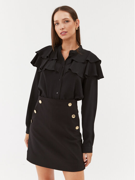 Marella Bluzka Zaino 2331161838200 Czarny Regular Fit