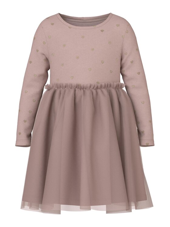 NAME IT Sukienka codzienna 13221711 Różowy Regular Fit