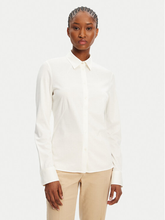 BOSS Koszula Bronta 50543691 Écru Regular Fit