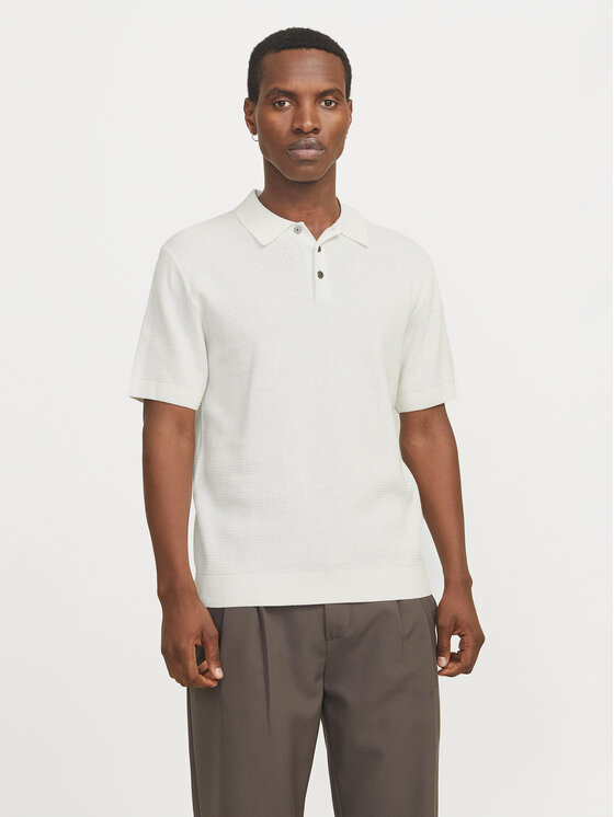 Jack&Jones Polo Cooper 12271483 Biały Regular Fit