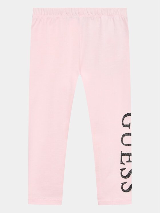 Guess Legginsy K3YB01 K82K0 Różowy Slim Fit