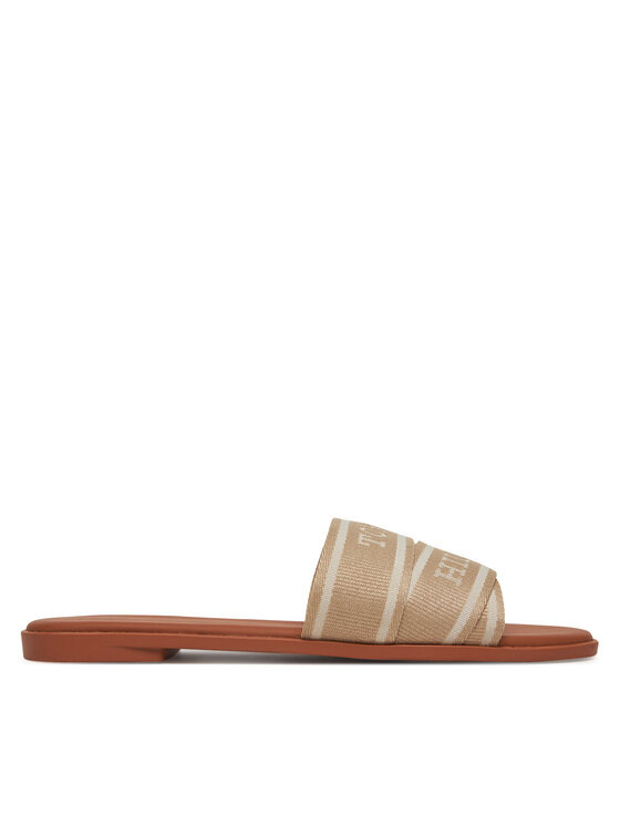 Tommy Hilfiger Klapki Webbing Mule FW0FW08421 Beżowy