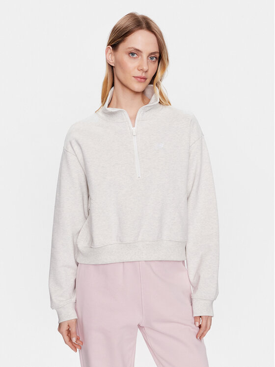 New Balance Bluza WT31501 Szary Oversize