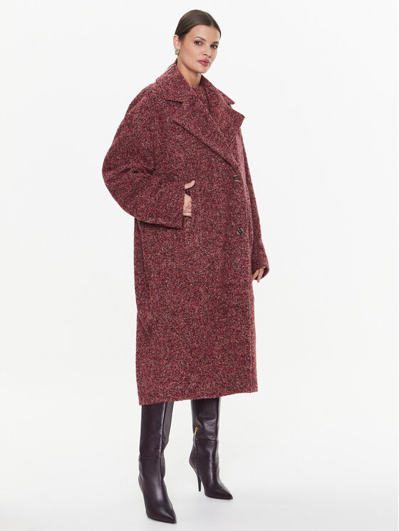 Remain Płaszcz przejściowy Cosma RM1837 Bordowy Regular Fit
