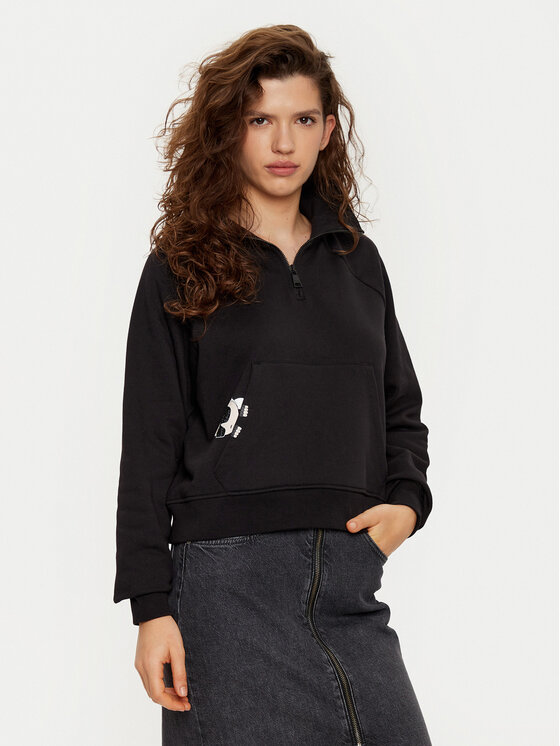 KARL LAGERFELD Bluza A1W20058 Czarny Regular Fit