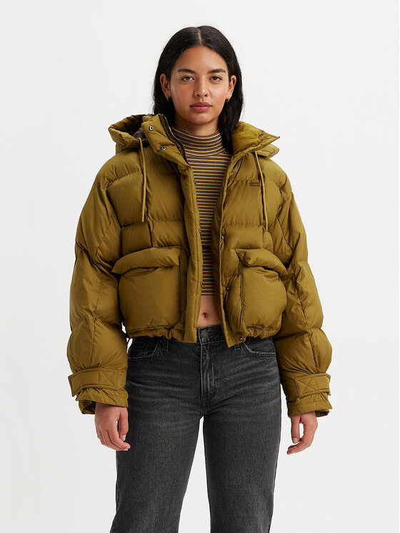 Levi's® Kurtka zimowa Baby Trapeze A5896-0001 Zielony Regular Fit