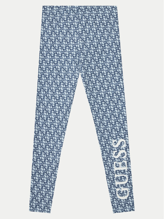 Guess Legginsy J5RB06 J1314 Niebieski Regular Fit