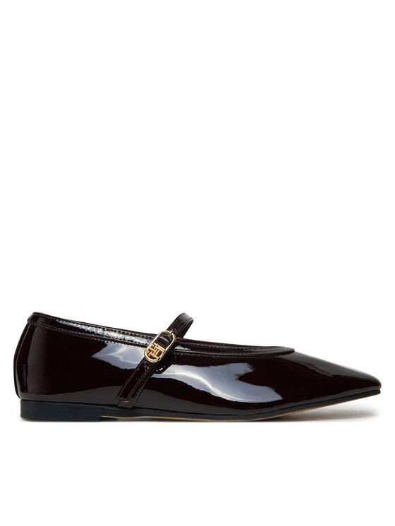 Tommy Hilfiger Baleriny FW0FW08577 Bordowy