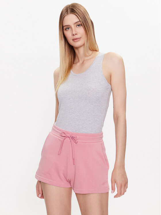 4F Top 4FSS23TTSHF581 Szary Regular Fit
