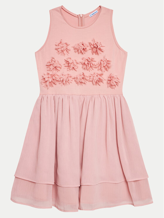 Mayoral Sukienka codzienna 06968 Różowy Regular Fit