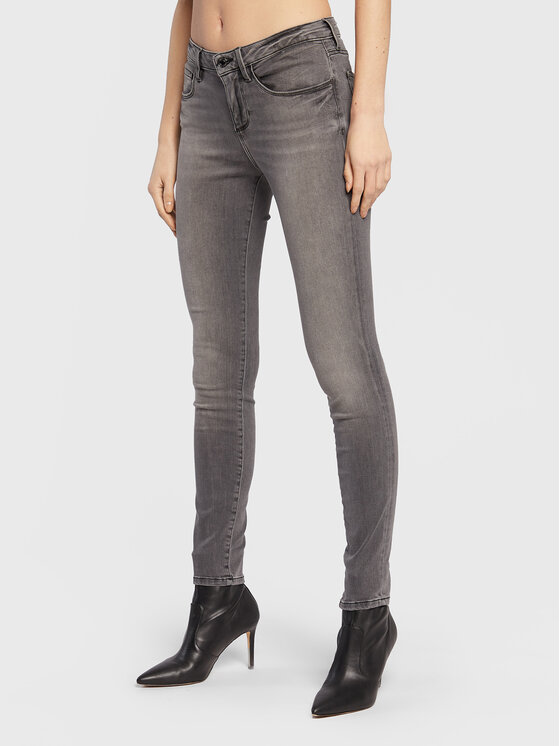 Guess Jeansy Annette W2YA99 D4PZ2 Szary Skinny Fit