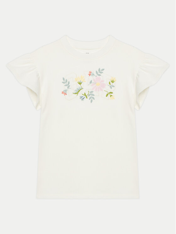 Gap Sukienka codzienna 738639-00 Biały Relaxed Fit