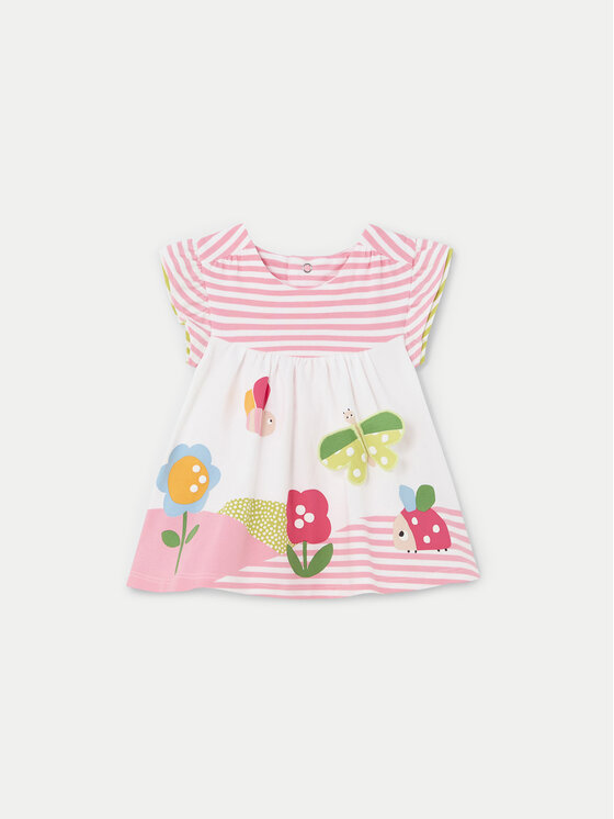 Mayoral Sukienka letnia 1833 Różowy Regular Fit