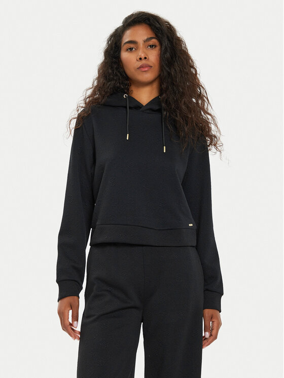Guess Bluza V4BQ02 KCHR2 Czarny Regular Fit