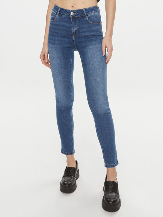 Morgan Jeansy 241-PARDA Granatowy Slim Fit