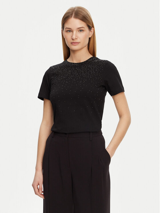Guess T-Shirt 5RGI02 6298A Czarny Regular Fit