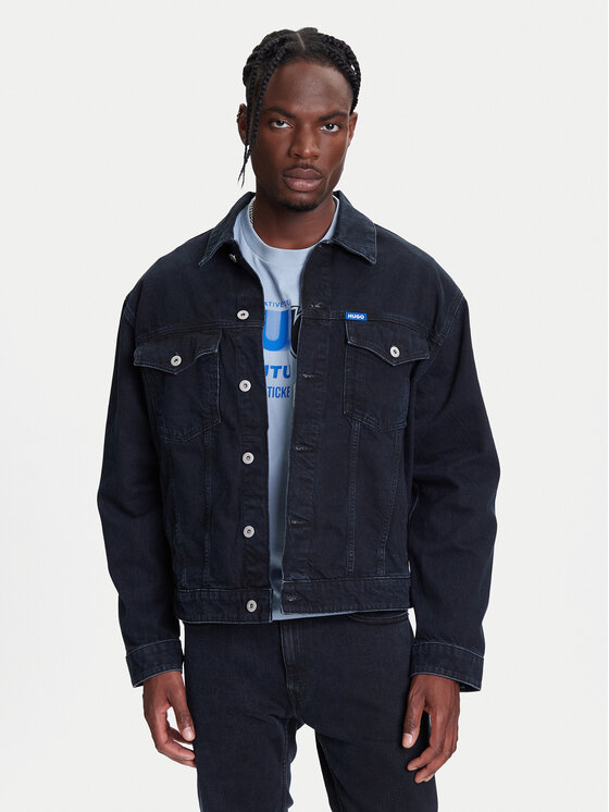 HUGO Kurtka jeansowa Dex 50541714 Granatowy Regular Fit
