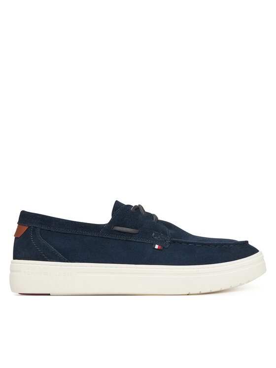 Tommy Hilfiger Półbuty Modern Light Hybrid Suede Boat S FM0FM05352 Granatowy