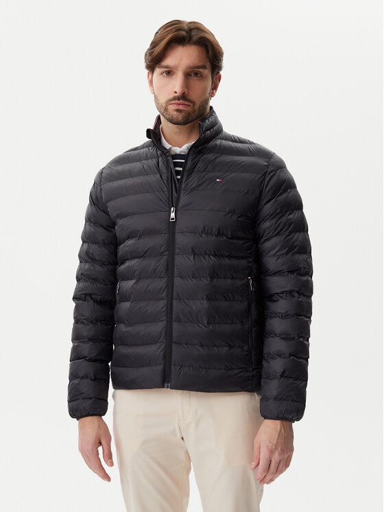Tommy Hilfiger Kurtka przejściowa Core Packable MW0MW39990 Czarny Regular Fit