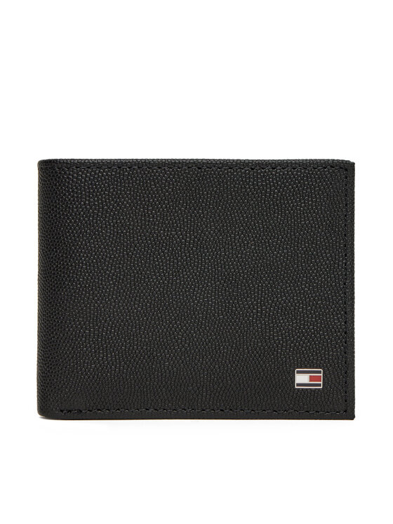 Tommy Hilfiger Duży Portfel Męski Th Flag Mini Cc Wallet AM0AM13518 Czarny