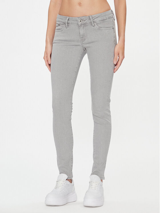 Pepe Jeans Jeansy PL204583 Szary Skinny Fit