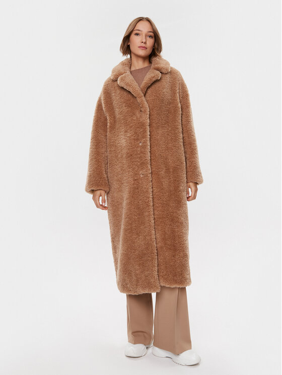 Guess Płaszcz zimowy W3BL86 WF2C2 Brązowy Regular Fit