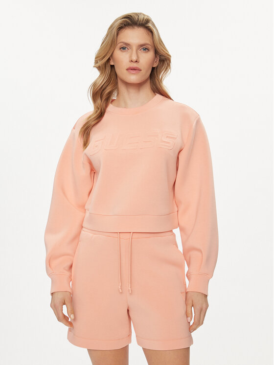 Guess Bluza Cindra V3BQ15 K7UW2 Koralowy Regular Fit