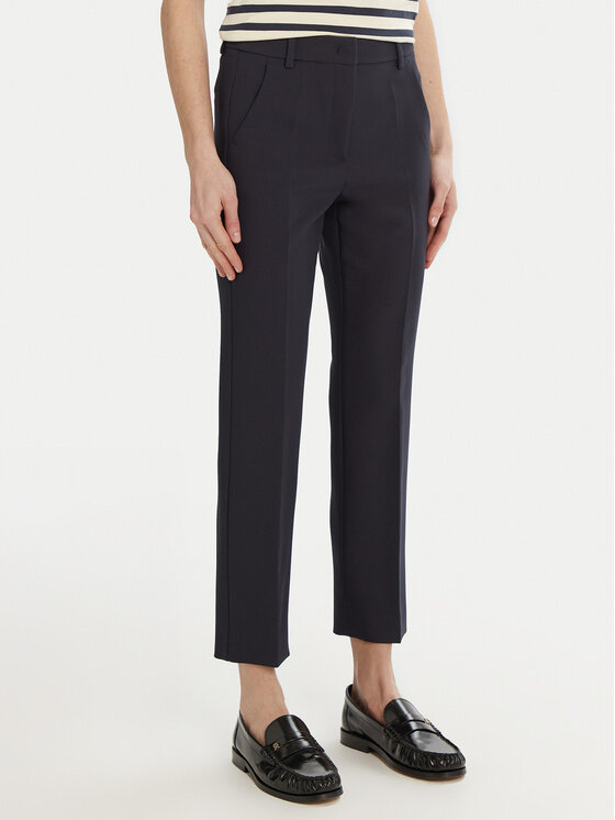 Weekend Max Mara Chinosy Rana 2515131031 Granatowy Regular Fit