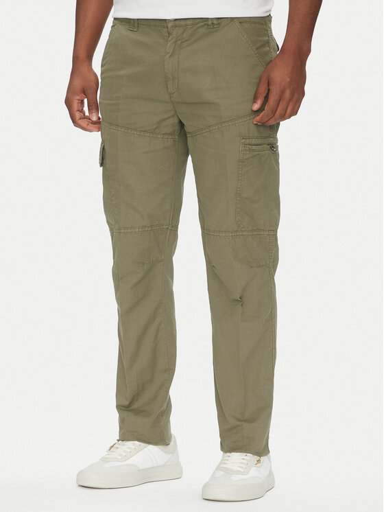 Aeronautica Militare Spodnie materiałowe 251PA1662CT3526 Khaki Regular Fit