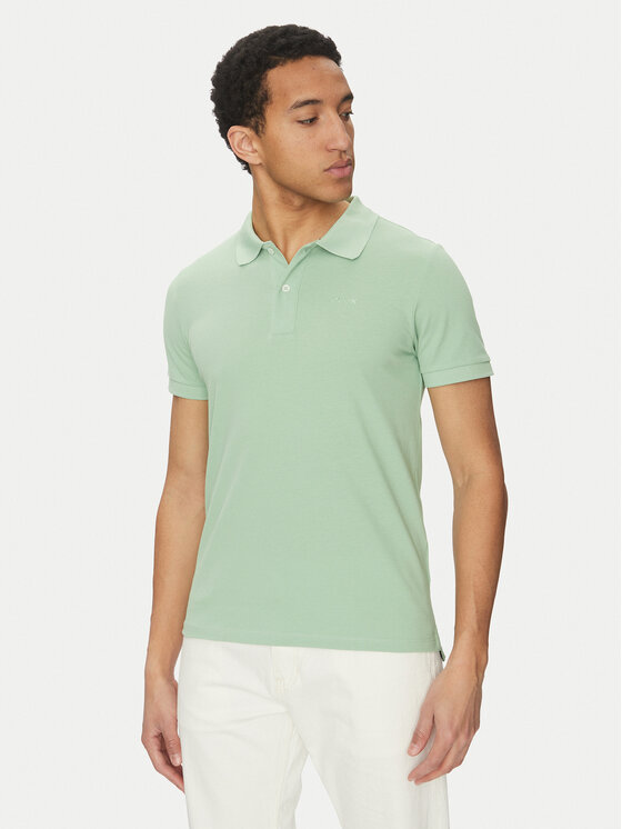 Geox Polo M5511B T3240 F3274 Zielony Regular Fit