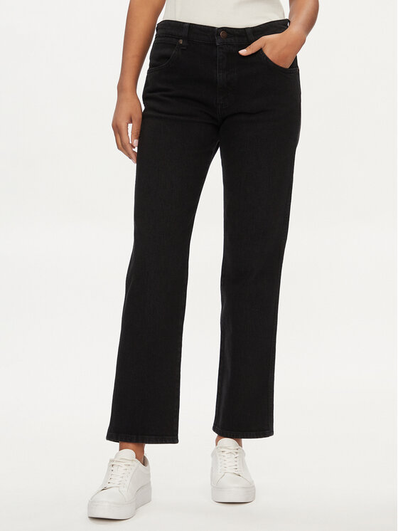 Wrangler Jeansy Sunset 112350727 Czarny Straight Fit