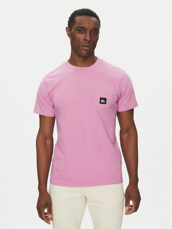 Quiksilver T-Shirt EQYZT08035 Fioletowy Regular Fit