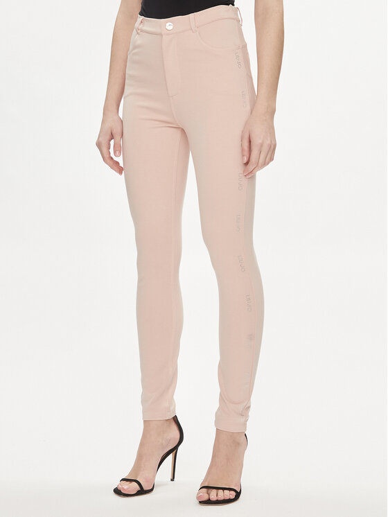 Liu Jo Spodnie materiałowe TA4149 JS182 Różowy Regular Fit