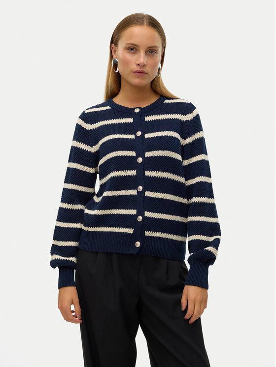 Vero Moda Kardigan Amazing 10319138 Granatowy Regular Fit