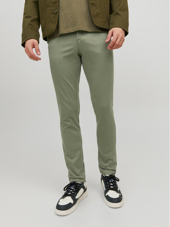 Jack&Jones Chinosy Marco 12150148 Zielony Slim Fit