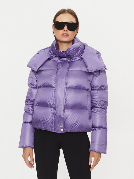 Patrizia Pepe Kurtka puchowa 2O0050/A9M0-M477 Fioletowy Regular Fit