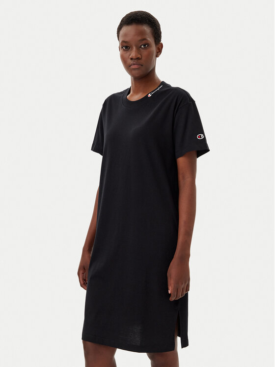 Champion Sukienka codzienna 117782 Czarny Loose Fit