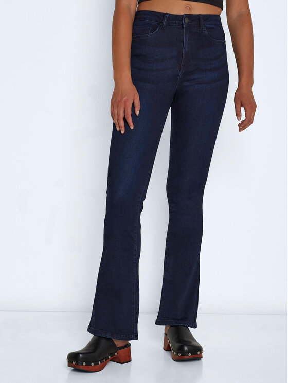 Noisy May Jeansy Sallie 27021552 Granatowy Skinny Fit