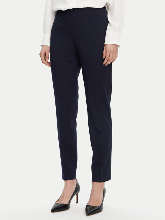 BOSS Chinosy Tiluna 50535203 Granatowy Slim Fit