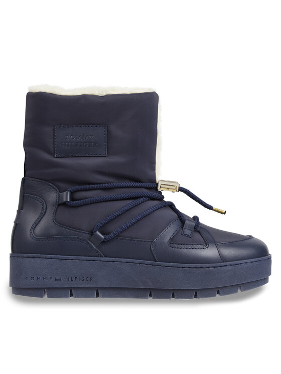 Tommy Hilfiger Śniegowce Tommy Essential Snowboot FW0FW07504 Niebieski