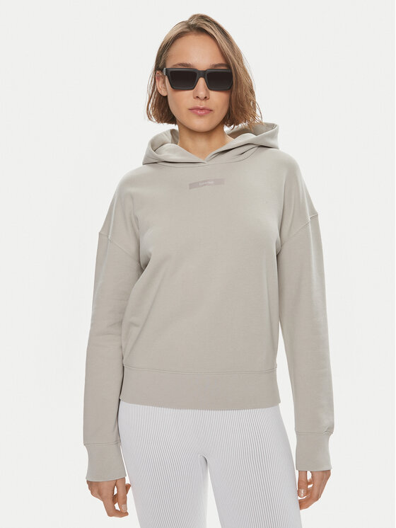Calvin Klein Bluza Micro Logo K20K206631 Beżowy Relaxed Fit