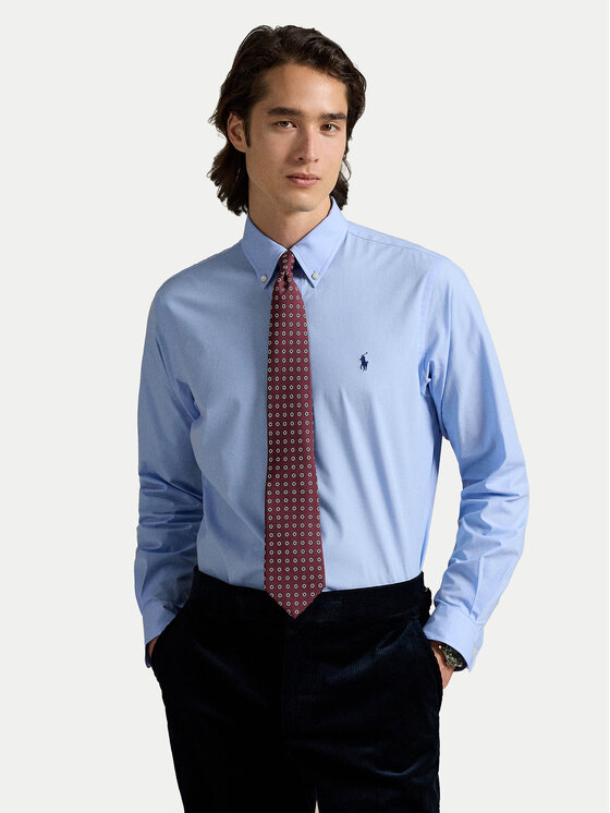 Polo Ralph Lauren Koszula 710929349009 Błękitny Custom Fit