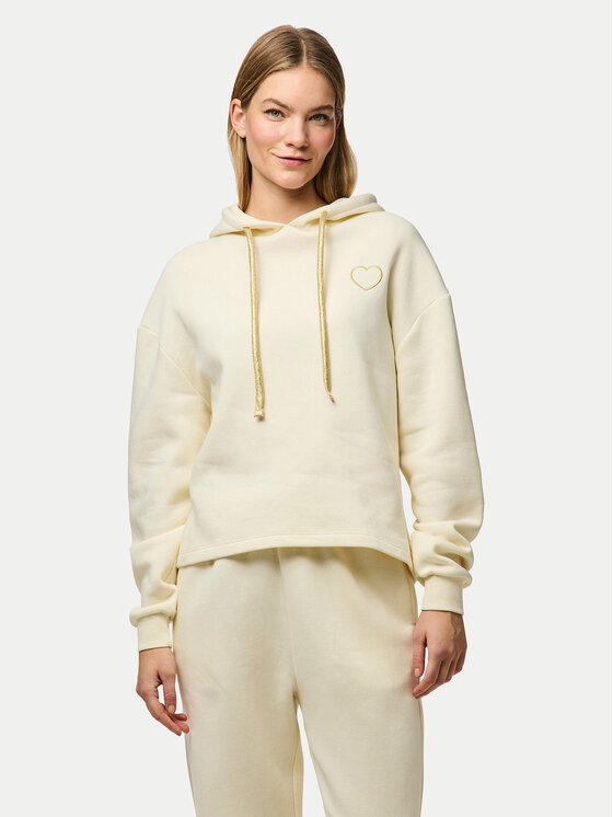 Pieces Bluza Chilli 17121098 Beżowy Regular Fit